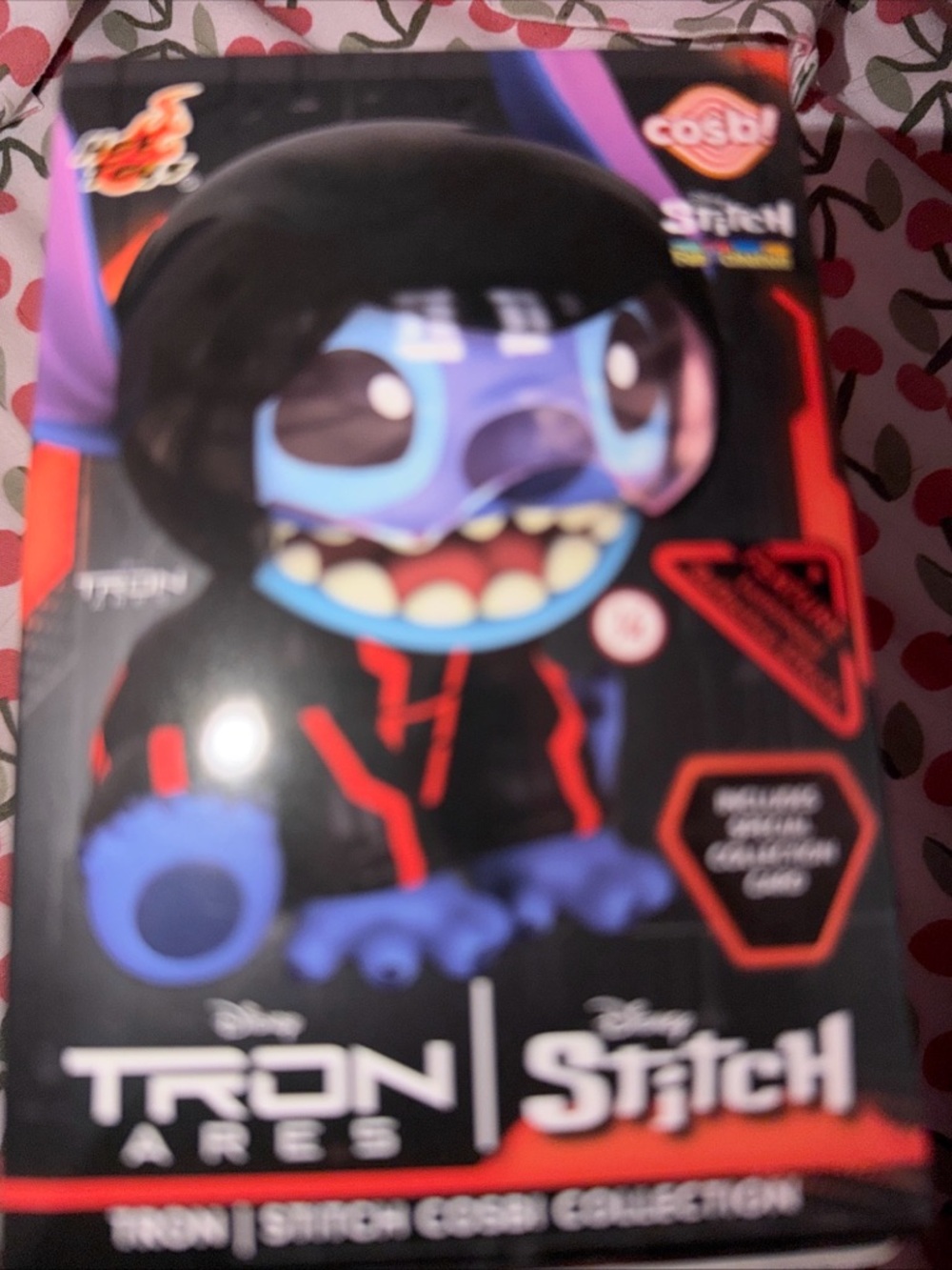 Disney Stitch Plush in Blue with Black & Red Tron Outfit